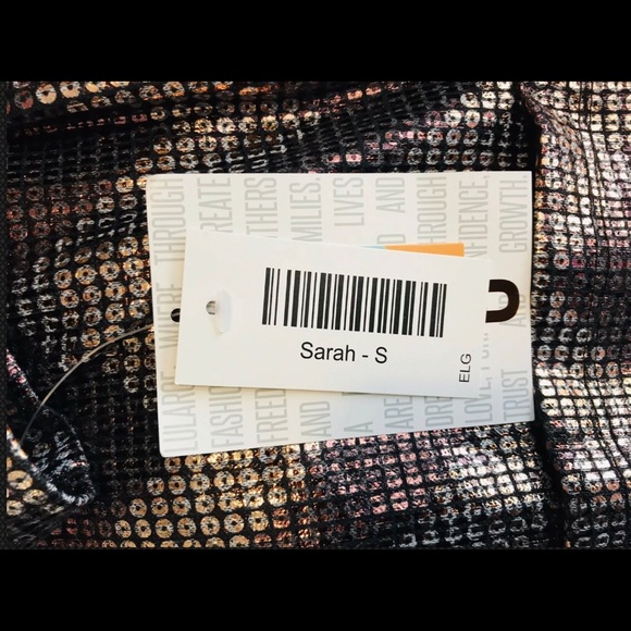 Lularoe Sarah Cardigan Duster Sz S Metallic - Picture 4 of 8